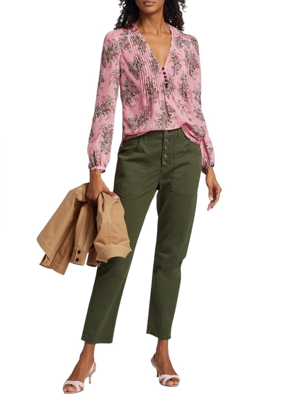 Veronica Beard Arya Cargo Straight-Leg Pants
- Size: 26 / 2